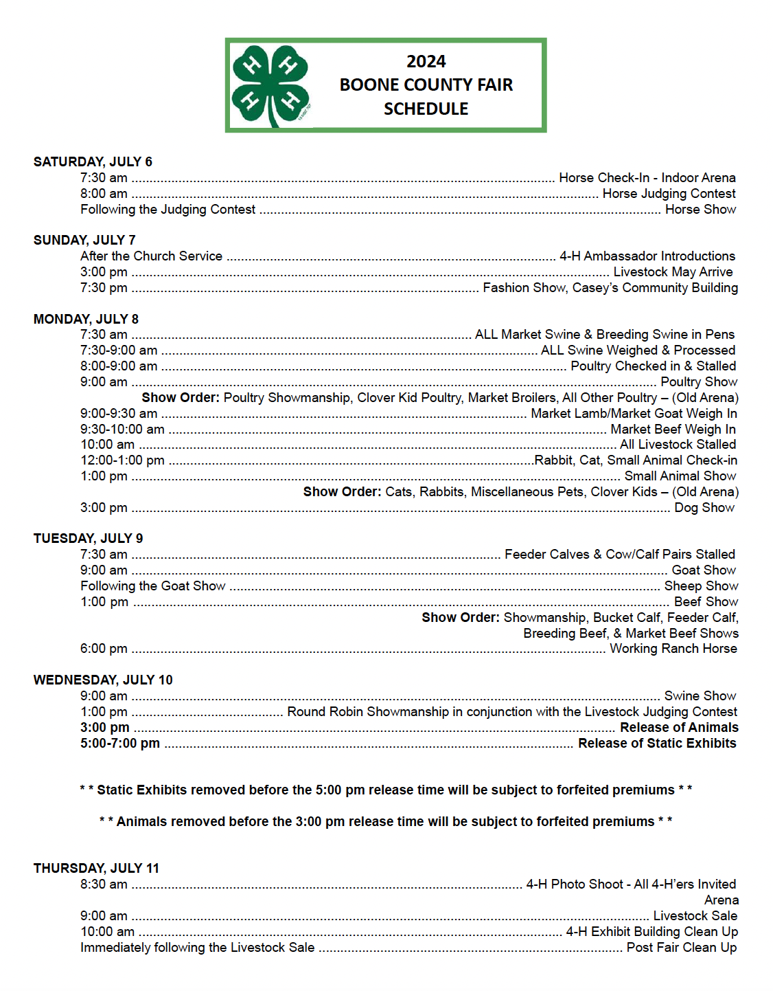 4 H Schedule Boone County Fair 4-h-schedule-boone-county-fair